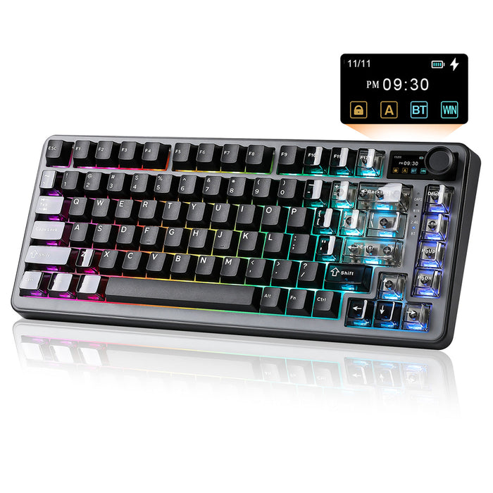 【新品上市】YUNZII B75 PRO MAX 75%  三模機械鍵盤 含TFT螢幕 (注音版本)