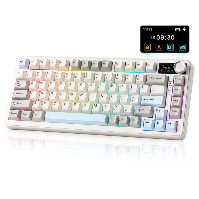 【新品上市】YUNZII B75 PRO MAX 75%  三模機械鍵盤 含TFT螢幕 (注音版本)