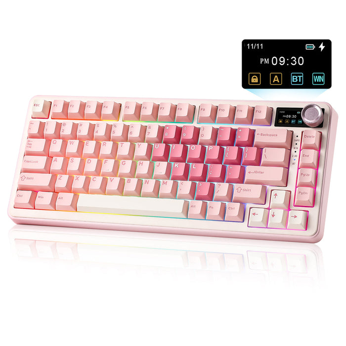 【新品上市】YUNZII B75 PRO MAX 75%  三模機械鍵盤 含TFT螢幕 (注音版本)