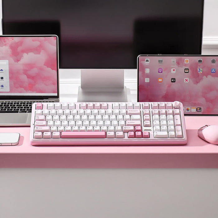【新品上市】YUNZII B98 Pro 96% 三模機械鍵盤 含貓咪旋鈕 (注音版本)