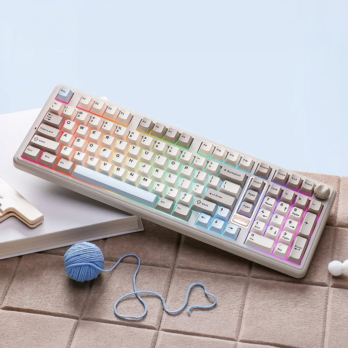 【新品上市】YUNZII B98 Pro 96% 三模機械鍵盤 含貓咪旋鈕 (注音版本)
