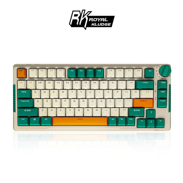 H81 75% 藍牙三模無線機械鍵盤 K黃軸 RGB｜中文 - Fin Shop Taiwan