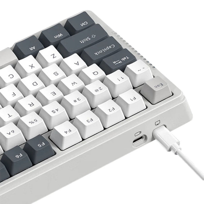 H81 75% 藍牙三模無線機械鍵盤 K黃軸 RGB｜中文 - Fin Shop Taiwan