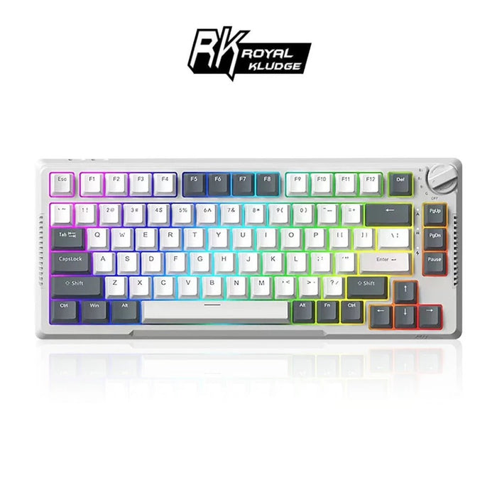 H81 75% 藍牙三模無線機械鍵盤 K黃軸 RGB｜中文 - Fin Shop Taiwan