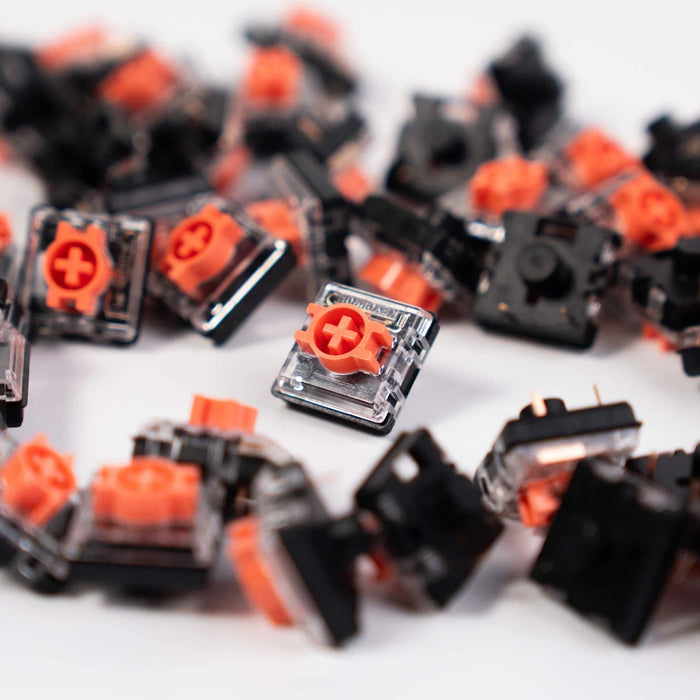 【新品上市】Keychron 矮軸 靜音紅軸 線性45克 110顆/罐 - Fin Shop