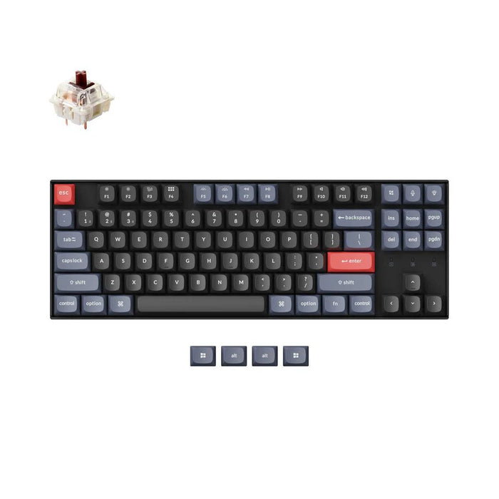 Keychron - K8 Pro 80% 藍牙 QMK/VIA 白光 Mac/Win 熱插拔 無線機械鍵盤 - Fin Shop Taiwan