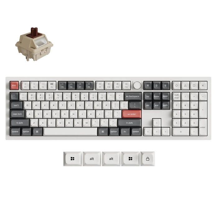 【新品上市】Keychron Q6 Ultra 8K 三模鋁製機械鍵盤(含旋鈕) (注音版本)(共兩色) - Fin Shop