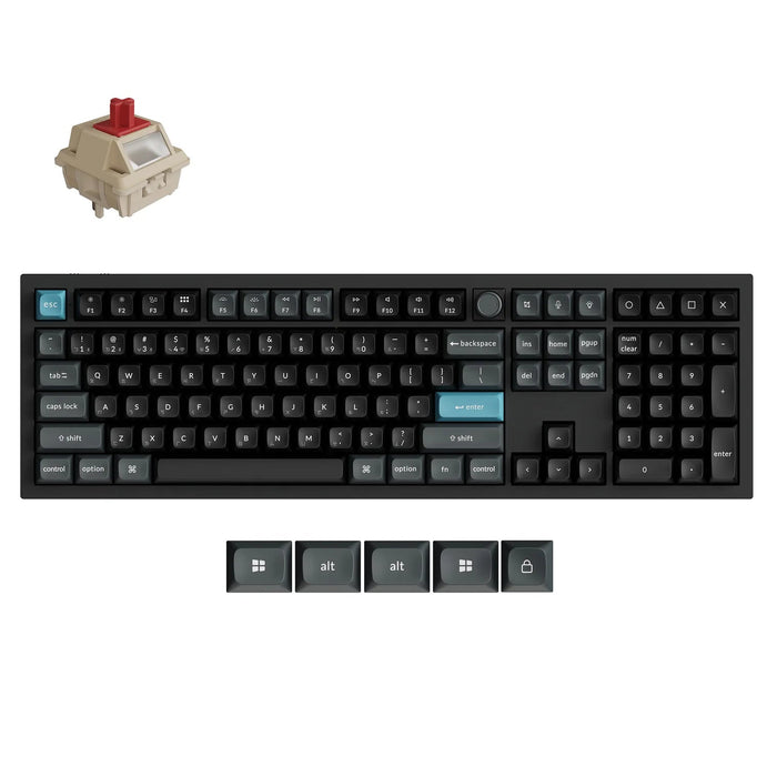 【新品上市】Keychron Q6 Ultra 8K 三模鋁製機械鍵盤(含旋鈕) (注音版本)(共兩色) - Fin Shop