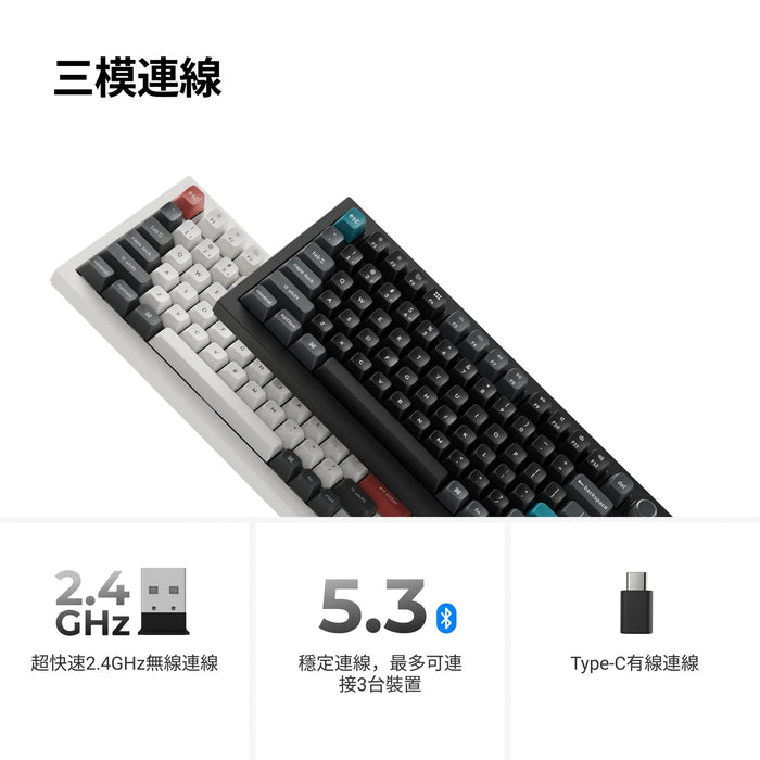 【新品上市】Keychron Q6 Ultra 8K 三模鋁製機械鍵盤(含旋鈕) (注音版本)(共兩色) - Fin Shop