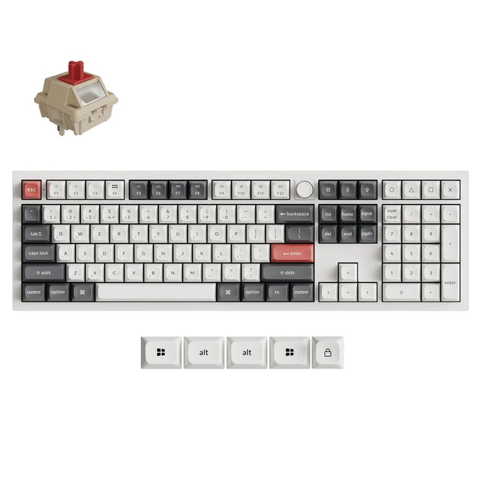 【新品上市】Keychron Q6 Ultra 8K 三模鋁製機械鍵盤(含旋鈕) (注音版本)(共兩色) - Fin Shop