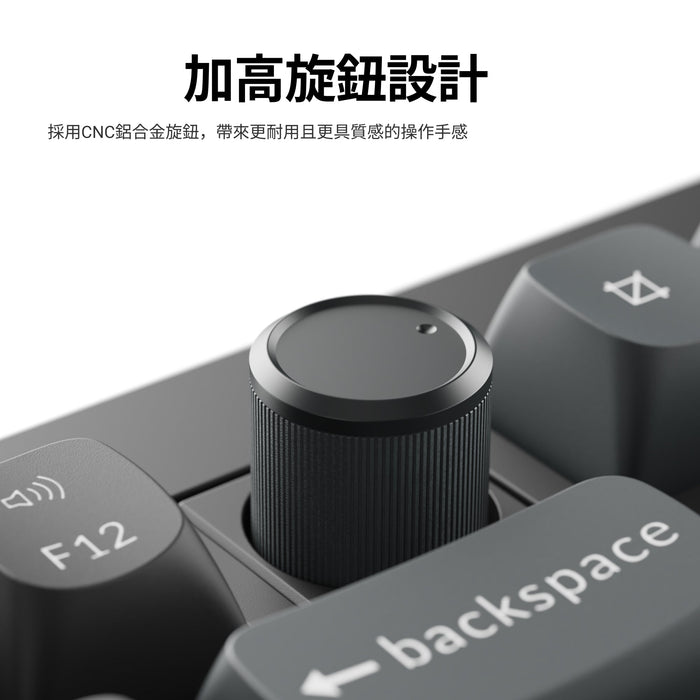 【新品上市】Keychron V3 Ultra 8K 三模機械鍵盤(含旋鈕) (注音版本) - Fin Shop