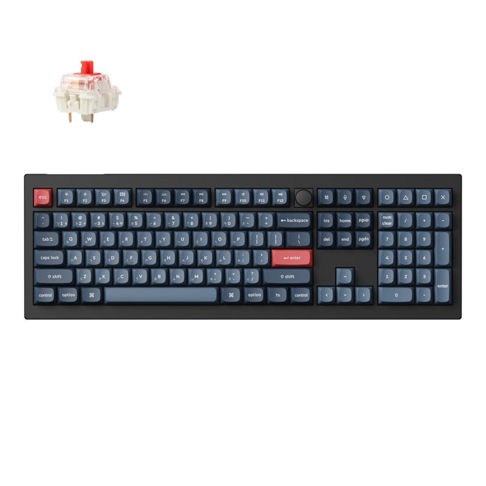 Keychron - V6 Max 全尺寸 三模機械鍵盤(含旋鈕) RGB Mac/Win 熱插拔 注音版本 - Fin Shop Taiwan