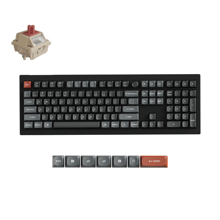 【新品上市】Keychron V6 Ultra 8K 三模機械鍵盤(含旋鈕) (注音版本) - Fin Shop