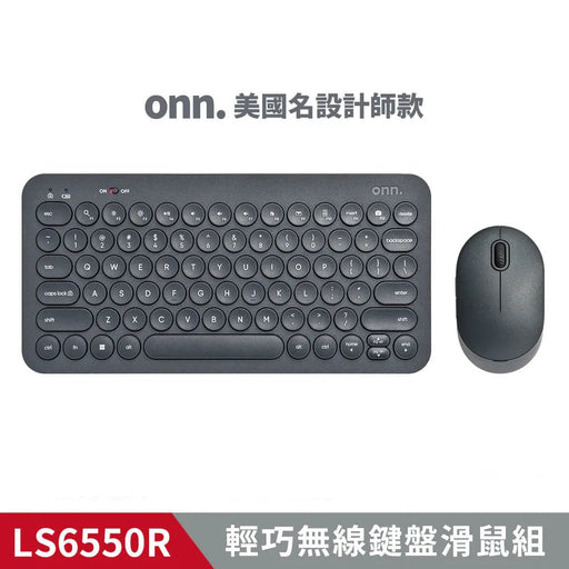 LS6550R 輕巧無線鍵盤滑鼠組 - 深灰 - Fin Shop