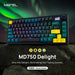 MD750 Delight RGB BT 惡魔綠 (Gateron G - pro Outemu) 機械鍵盤 - Fin Shop Taiwan