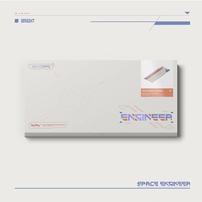 NuPhy - 宇宙工程師 nSA高度 PBT材質 熱昇華 矮軸 適配Air系列全尺寸 鍵帽組 - Fin Shop Taiwan