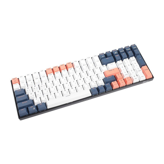 RK100 96% 藍牙三模無線機械鍵盤 紅軸 冰藍光 PBT 藍莓 - Fin Shop Taiwan