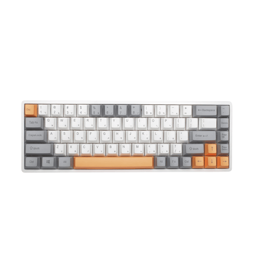 RK68 PRO 65% 藍牙三模無線機械鍵盤 紅軸 冰藍光 灰橙 - Fin Shop Taiwan