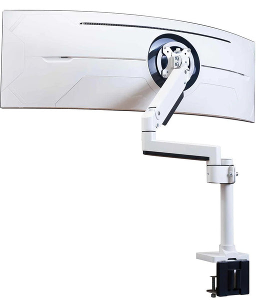 ULTRARM - VISION 單螢幕支架 | 高承重模組化設計｜超寬曲面螢幕支架 | 內附夾桌及穿孔式底座 - Fin Shop Taiwan