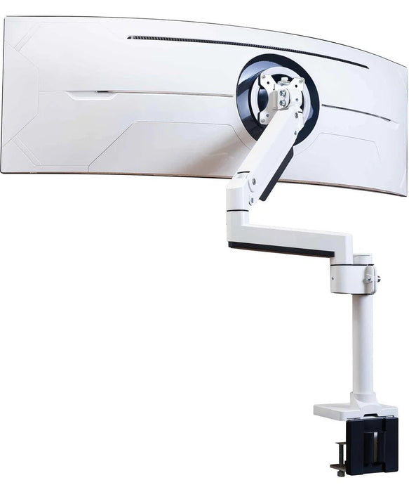 ULTRARM - VISION 單螢幕支架 | 高承重模組化設計｜超寬曲面螢幕支架 | 內附夾桌及穿孔式底座 - Fin Shop Taiwan