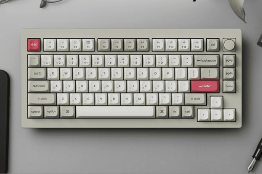 V1 Max 75% 三模機械鍵盤(含旋鈕) RGB Mac/Win 熱插拔 注音版本(兩色) - Fin Shop