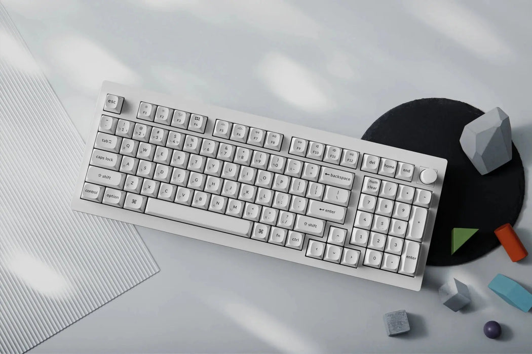 V5 Max 96% 三模機械鍵盤(含旋鈕) RGB Mac/Win 熱插拔 注音版本(兩色) - Fin Shop