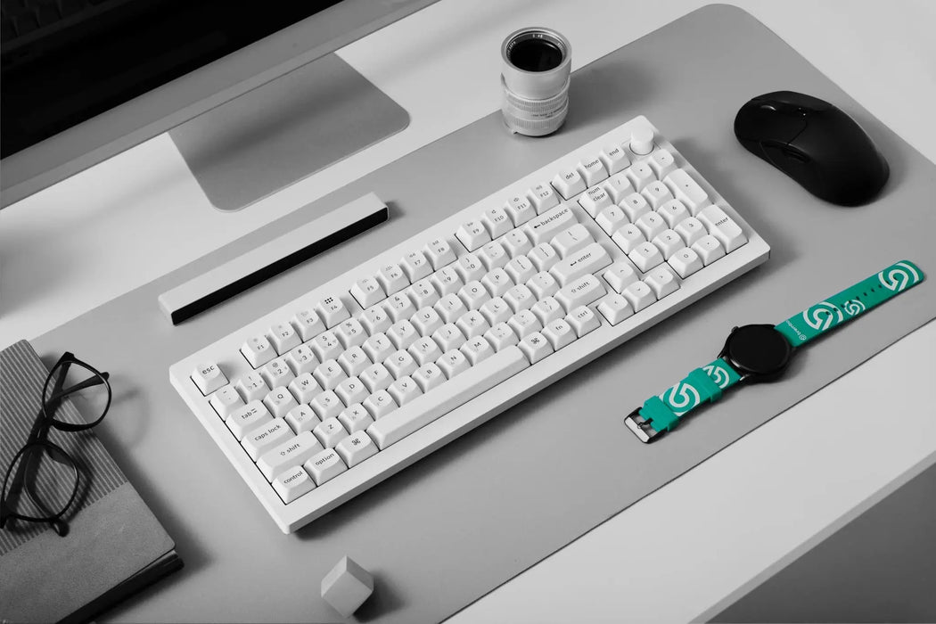 V5 Max 96% 三模機械鍵盤(含旋鈕) RGB Mac/Win 熱插拔 注音版本(兩色) - Fin Shop