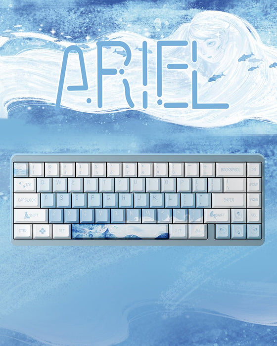 【新品上市】Varmilo Muse65 HE 鋁框 有線磁軸鍵盤-Ariel 愛麗兒 - Fin Shop