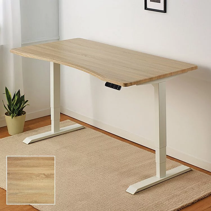 智慧型電動三節式升降桌-150 x 80 cm