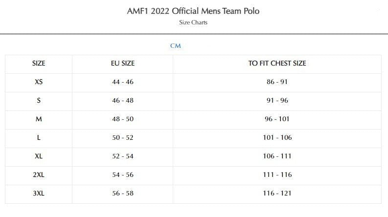 Aston Martin Cognizant F1 2022 Official Team Polo - Men - Tesoro Taiwan