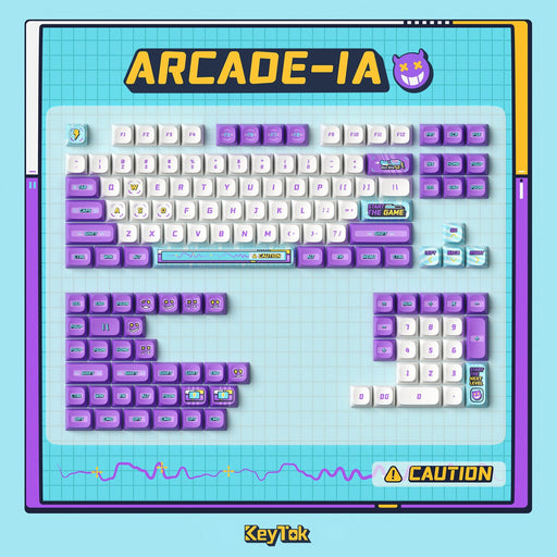 【預購】Keytok-Arcade-ia電玩遊戲 142鍵帽組 - Fin Shop Taiwan