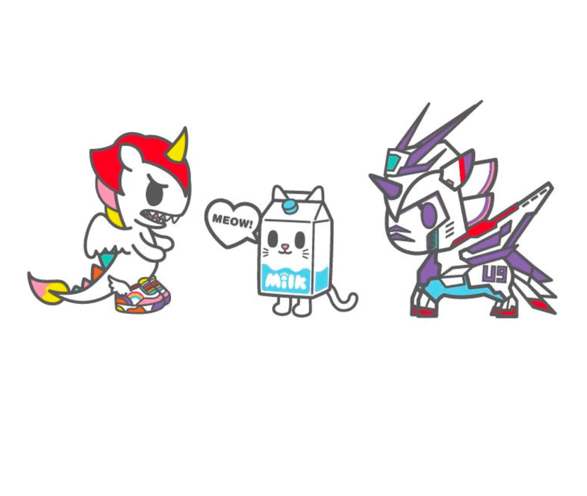 Tokidoki-Enamel 胸針套裝 - Fin Shop Taiwan