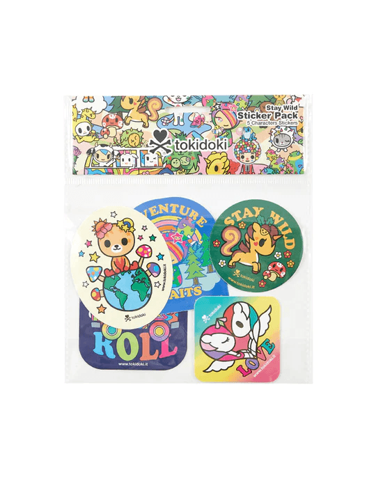 Tokidoki-Stay Wild 貼紙包 - Fin Shop Taiwan